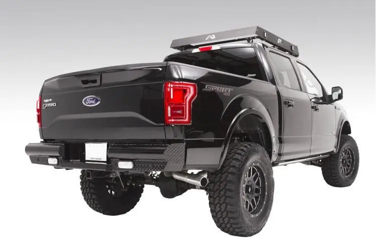 Fab Fours Ff15-T3250-1 Ford F150 2015-2020 Black Steel Rear Bumper 2