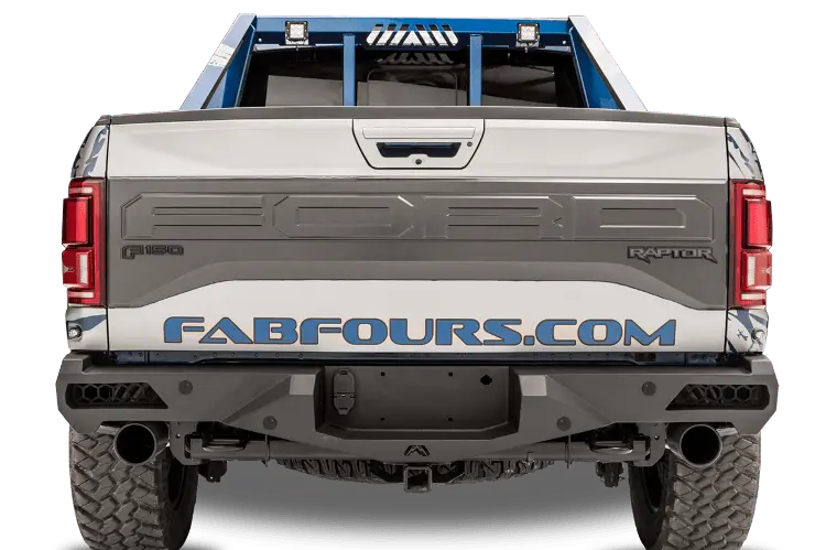 Fab Fours Ff17-E4351-1 Ford F150 Raptor 2017-2020 Vengeance Rear Bumper With Sensor 1