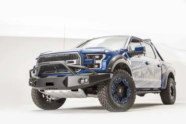 Fab Fours Ff17-H4352-1 Ford F150 Raptor 2017-2020 Premium Front Bumper Winch Ready With Pre-Runner Guard 2