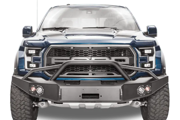 Fab Fours Ff17-H4352-1 Ford F150 Raptor 2017-2020 Premium Front Bumper Winch Ready With Pre-Runner Guard 1