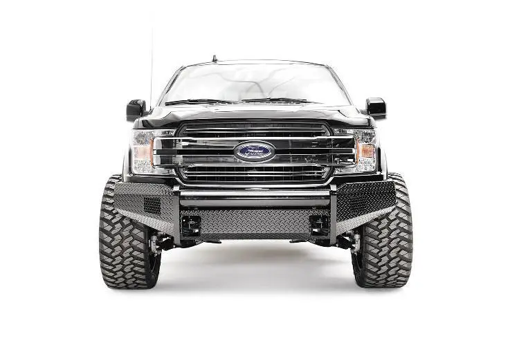 Fab Fours Ff18-K4561-1 Ford F150 2018-2020 Black Steel Front Bumper No Guard 2