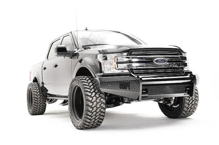 Fab Fours Ff18-K4561-1 Ford F150 2018-2020 Black Steel Front Bumper No Guard 1