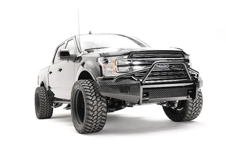 Fab Fours Ff18-K4562-1 Ford F150 2018-2020 Black Steel Front Bumper Pre-Runner Guard 1