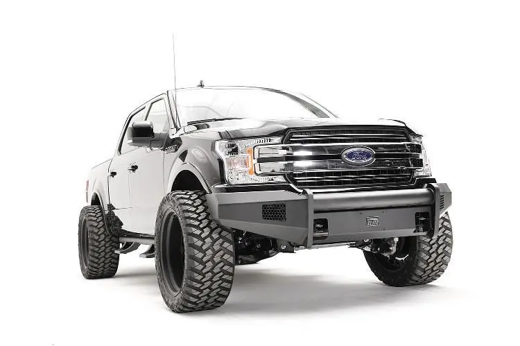 Fab Fours Ff18-R4561-1 Ford F150 2018-2020 Black Steel Elite Front Bumper No Guard 1