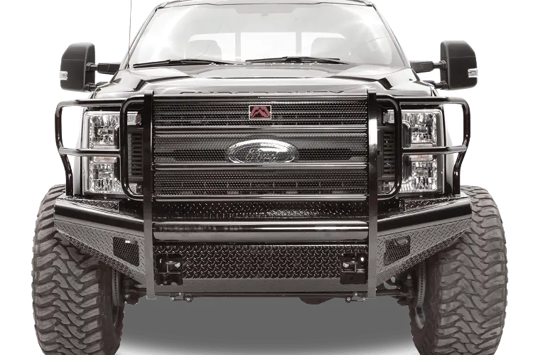 Fab Fours Fs05-S1260-1 Ford F450/F550 Superduty 2005-2007 Black Steel Front Bumper With Full Guard 1