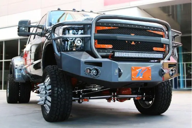 Fab Fours Fs11-A2650-1 Ford F450/F550 Superduty 2011-2016 Premium Front Bumper Winch Ready With Full Guard 1