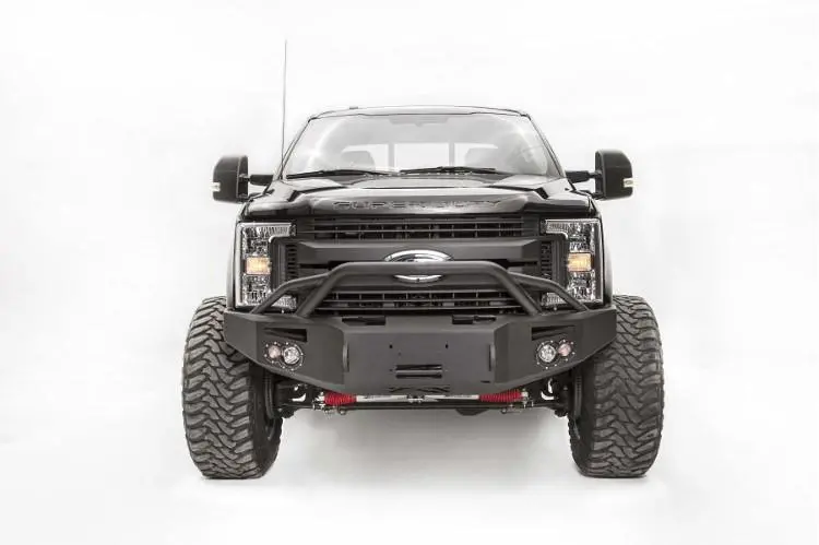 Fab Fours Fs17-A4152-1 Ford F250/F350 Superduty 2017-2022 Premium Front Bumper Winch Ready With Pre-Runner Guard 2