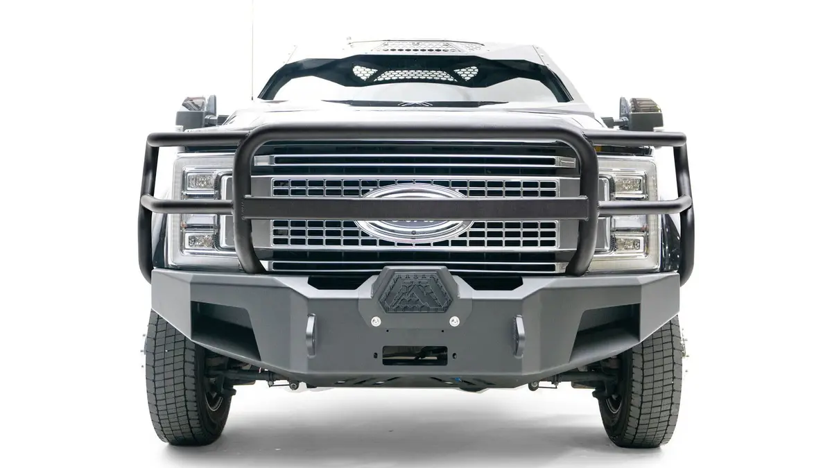 Fab Fours Fs17-A4260-1 Ford F450/F550 Superduty 2017-2022 Premium Front Bumper Winch Ready With Full Guard 1