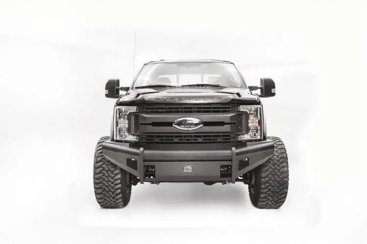 Fab Fours Fs17-Q4161-1 Ford F250/F350 Superduty 2017-2022 Black Steel Elite Front Bumper No Guard With Tow Hooks 2
