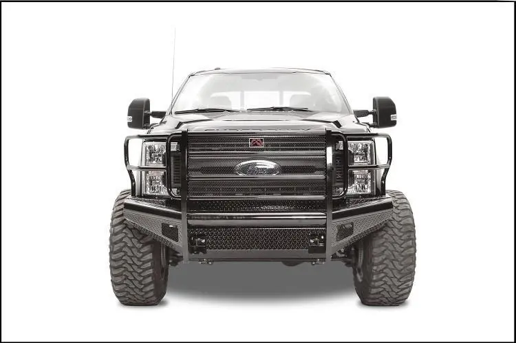 Fab Fours Fs17-S4160-1 Ford F450/F550 Superduty 2017-2022 Black Steel Front Bumper With Full Guard 2