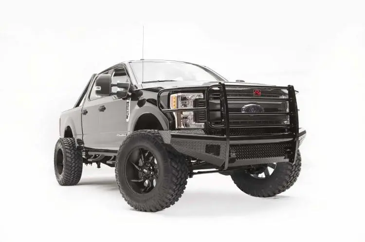 Fab Fours Fs17-S4160-1 Ford F250/F350 Superduty 2017-2022 Black Steel Front Bumper With Full Guard 2