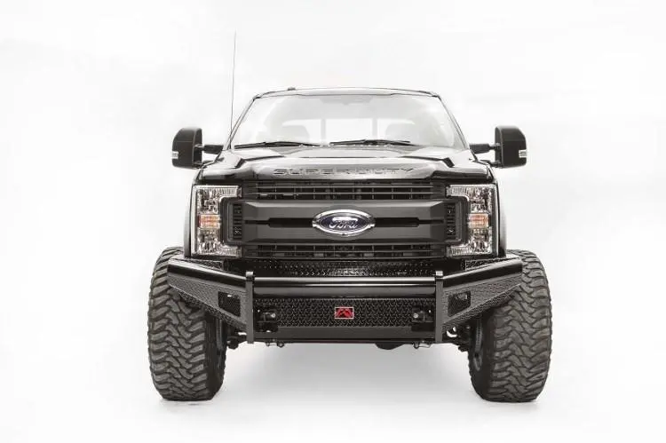 Fab Fours Fs17-S4161-1 Ford F450/F550 Superduty 2017-2022 Black Steel Front Bumper No Guard 1