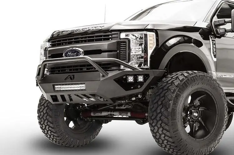 Fab Fours Fs17-V4152-1 Ford F250/F350 Superduty 2017-2022 Vengeance Front Bumper With Pre-Runner Guard 2