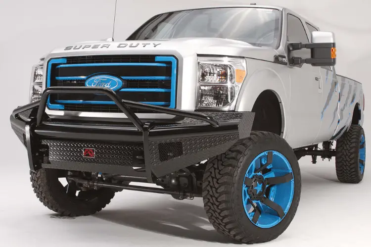 Fab Fours Fs99-S1662-1 Ford F250/F350 Superduty 1999-2004 Black Steel Front Bumper With Pre-Runner Guard 1