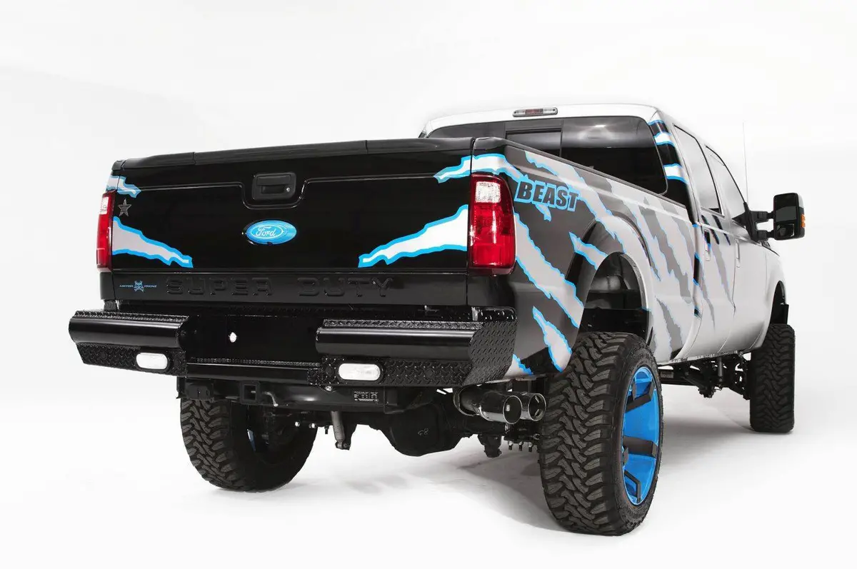 Fab Fours Black Steel Rear Bumper 1999-2016 Ford F250/F350 Superduty Fs08-T1350-1 2