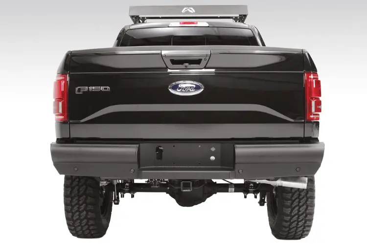 Fab Fours Ff09-U1750-1 Ford F150 2009-2014 Black Steel Elite Rear Bumper 1