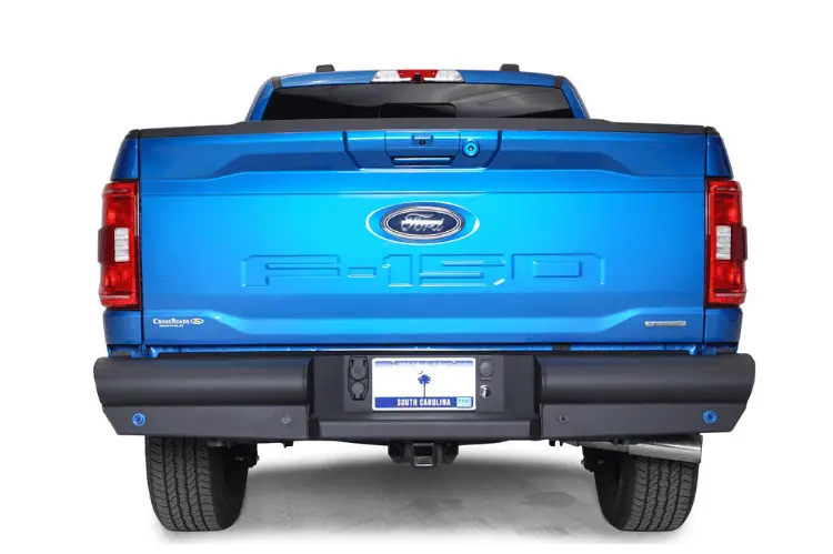 Fab Fours Ff21-U5050-1 Ford F150 2021-2023 Black Steel Elite Rear Bumper 1