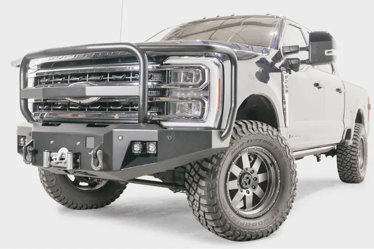Fab Fours Fs23-A5950-1 Ford F250/F350 Superduty 2023-2025 New Premium Front Bumper Winch Ready With Full Guard 1