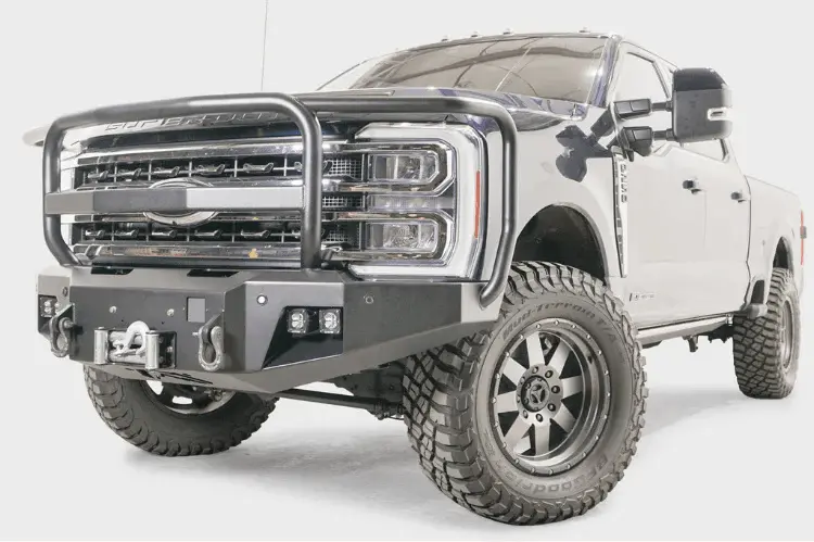 Fab Fours Fs23-A5950-1 Ford F450/F550 Superduty 2023-2024 New Premium Front Bumper Winch Ready With Full Guard 1