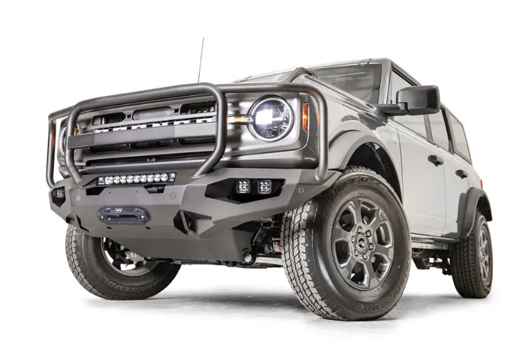 Fab Fours Fb21-X5250-1 Ford Bronco 2021-2025 Matrix Front Bumper Winch Ready Full Guard 1