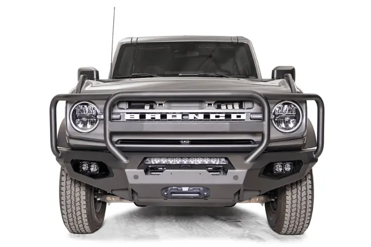 Fab Fours Fb21-X5250-1 Ford Bronco 2021-2025 Matrix Front Bumper Winch Ready Full Guard 2