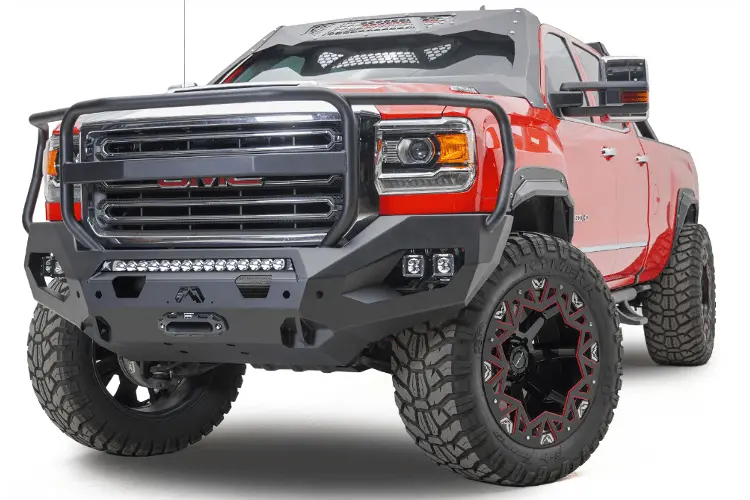 Fab Fours Gm15-X2850-1 Gmc Sierra 2500/3500 2015-2019 Matrix Front Bumper Winch Ready Full Guard 2