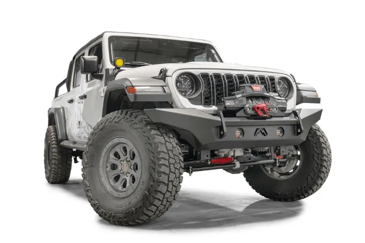 Fab Fours Lifestyle Winch Bumper Jl24-B5051-1 3/4Th Width Front Bumper No Guard 2018-2025 Jeep Wrangler Jl 2