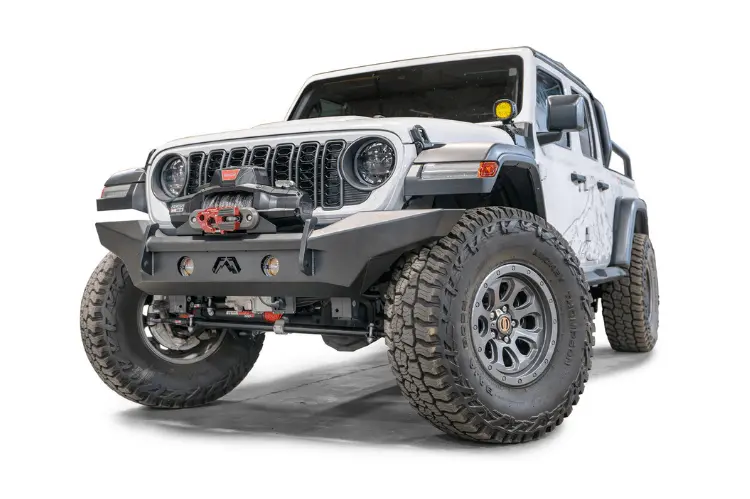 Fab Fours Lifestyle Winch Bumper Jl24-B5051-1 3/4Th Width Front Bumper No Guard 2020-2025 Jeep Gladiator Jt 2