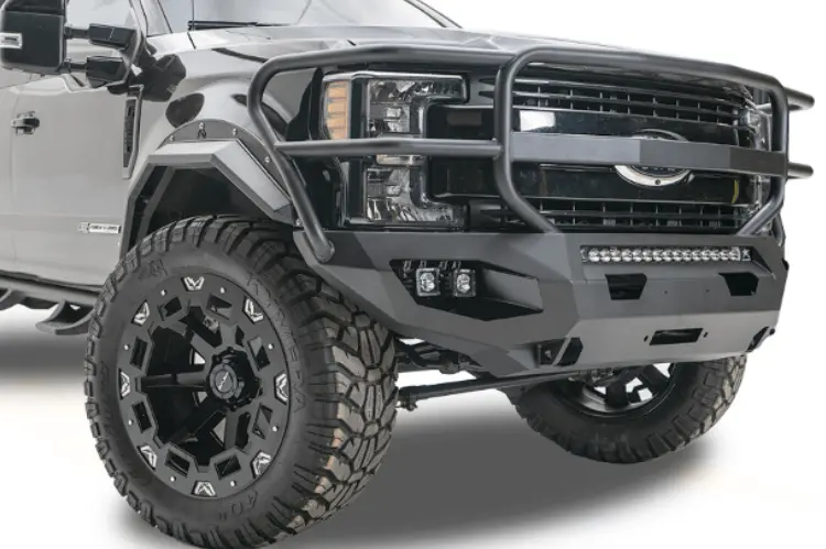 Fab Fours Fs17-X4150-1 Ford F250/F350 Superduty 2017-2022 Matrix Front Bumper Winch Ready Full Guard 1