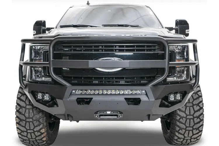Fab Fours Fs17-X4150-1 Ford F250/F350 Superduty 2017-2022 Matrix Front Bumper Winch Ready Full Guard 2