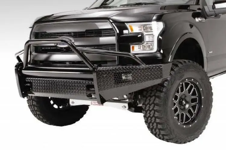 Fab Fours Ff09-K1962-1 Ford F150 2009-2014 Black Steel Front Bumper Pre-Runner Guard With Tow Hooks 1