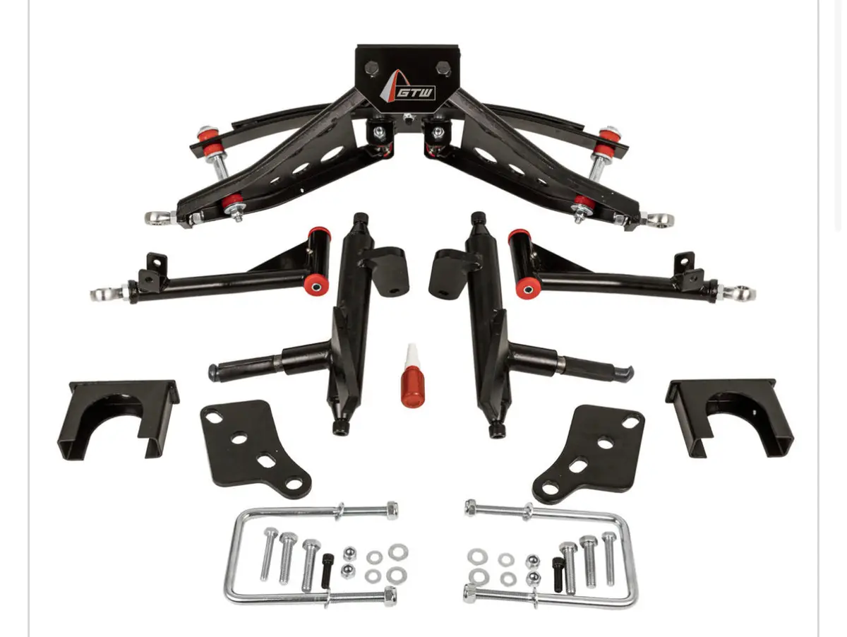 Gtw 4 Inch Double A-Arm Lift Kit For Club Car Precedent/Tempo 1