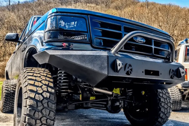 Affordable Offroad Fullfordfront Ford F150 1992-1996 Front Bumper Modular With Bull Bar 1