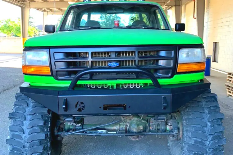 Affordable Offroad Fullfordfront Ford Bronco 1992-1996 Front Bumper Modular With Bull Bar 1
