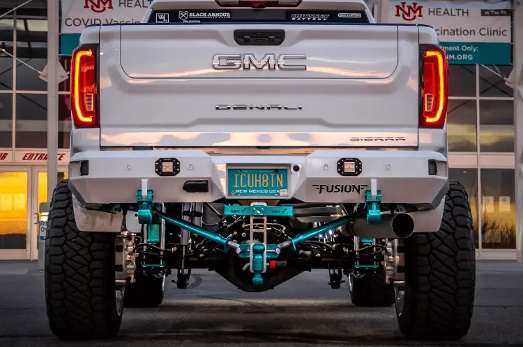 Fusion Gmc Sierra 2500/3500 2020-2023 Rear Bumper Raw Finish 2020Gmrb 1
