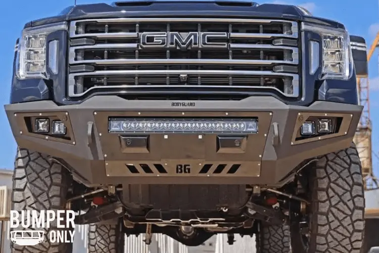 Bodyguard Gag20bytnn Gmc Sierra 2500/3500 Hd 2020-2023 A2l Base Front Bumper With Sensor Single Light Bar Cutout (Also Fits Gmc Sierra At4) 1