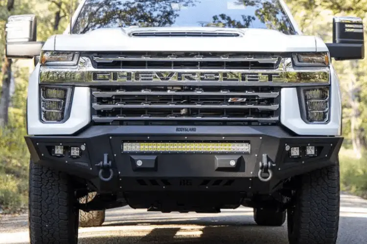 Bodyguard Gac20bytnn Chevy Silverado 2500/3500 2020-2023 A2l Base Front Bumper With Sensor  Single Light Bar Cutout 1