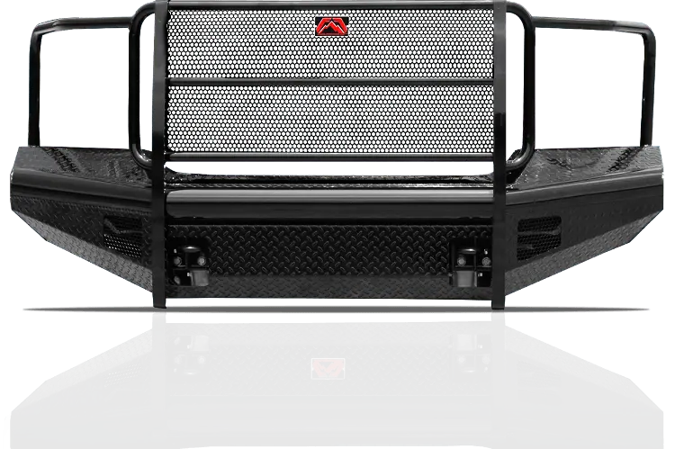 Fab Fours Gm08-S2160-1 Gmc Sierra 2500/3500 2007.5-2010 Black Steel Front Bumper With Full Guard 1