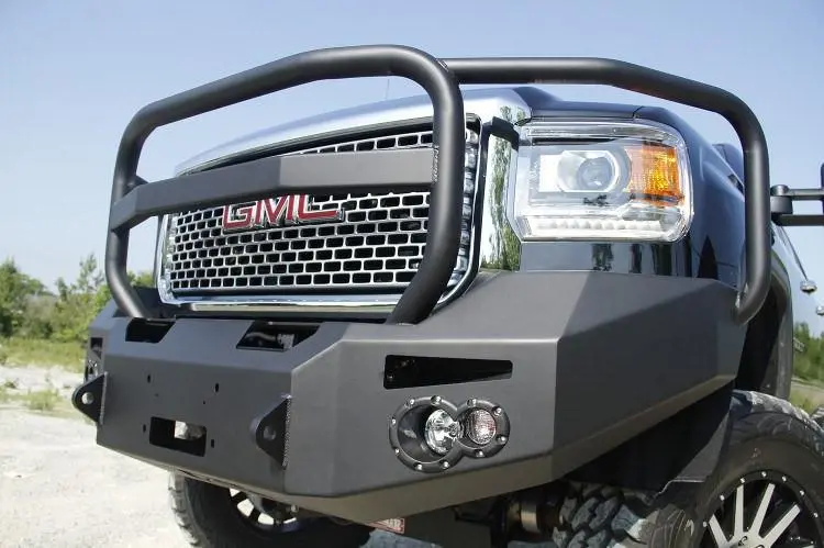 Fab Fours Gm14-A3150-1 Gmc Sierra 2500/3500 2015-2019 Premium Front Bumper Winch Ready With Full Guard 2