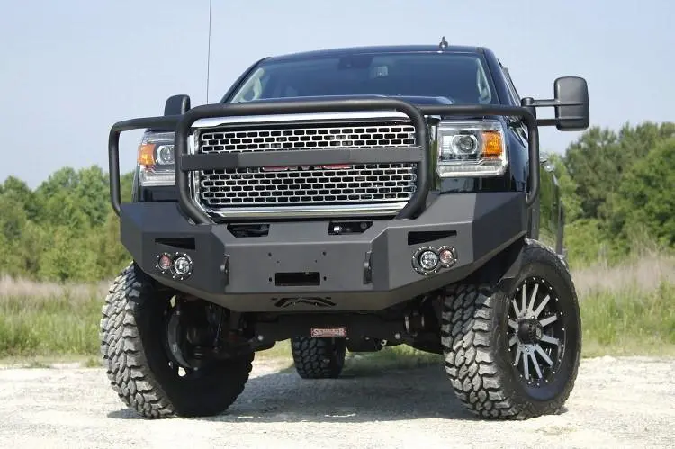 Fab Fours Gm14-A3150-1 Gmc Sierra 2500/3500 2015-2019 Premium Front Bumper Winch Ready With Full Guard 1