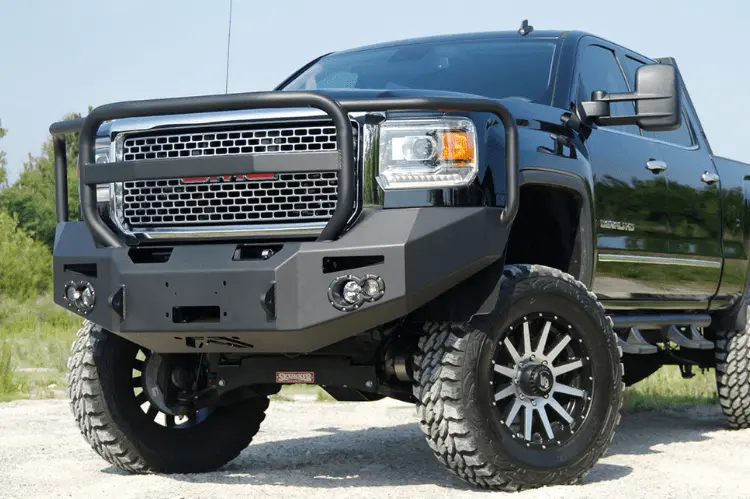 Fab Fours Gm14-C3150-1 Gmc Sierra 2500/3500 2015-2019 Premium Front Bumper Sensor Winch Ready With Full Guard 1