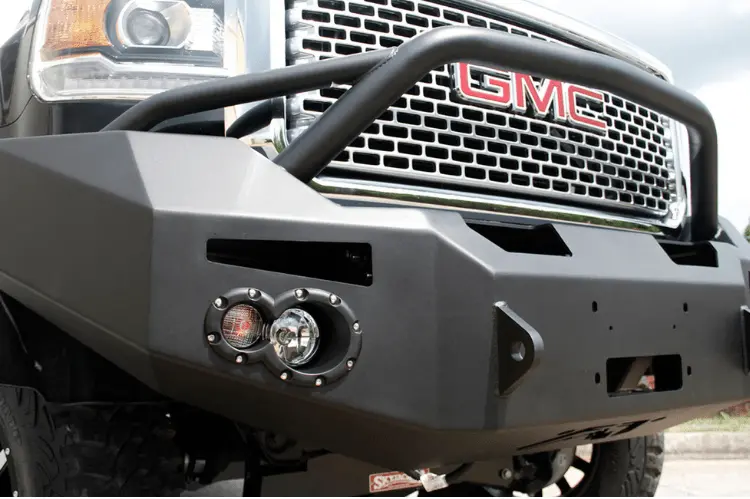 Fab Fours Gm14-C3152-1 Gmc Sierra 2500/3500 2015-2019 Premium Front Bumper Sensor Winch Ready With Pre-Runner Guard 1
