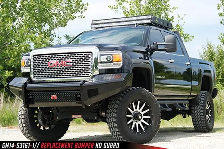 Fab Fours Gm14-S3161-1 Gmc Sierra 2500/3500 2015-2019 Black Steel Front Bumper No Guard 2
