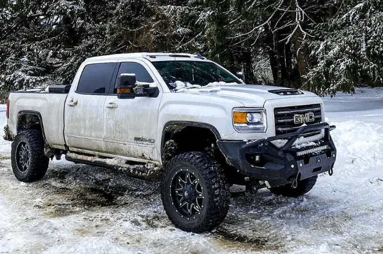 Fab Fours Gm15-X2852-1 Gmc Sierra 2500/3500 2015-2019 Matrix Front Bumper Winch Ready Pre-Runner Guard 1
