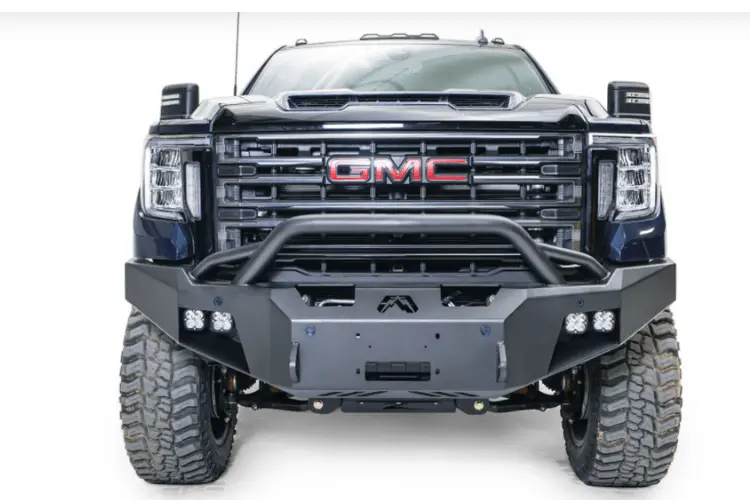 Fab Fours Gm20-A5052-1 Gmc Sierra 2500/3500 2020-2023 Premium Front Bumper Sensor Winch Ready With Pre-Runner Guard 2