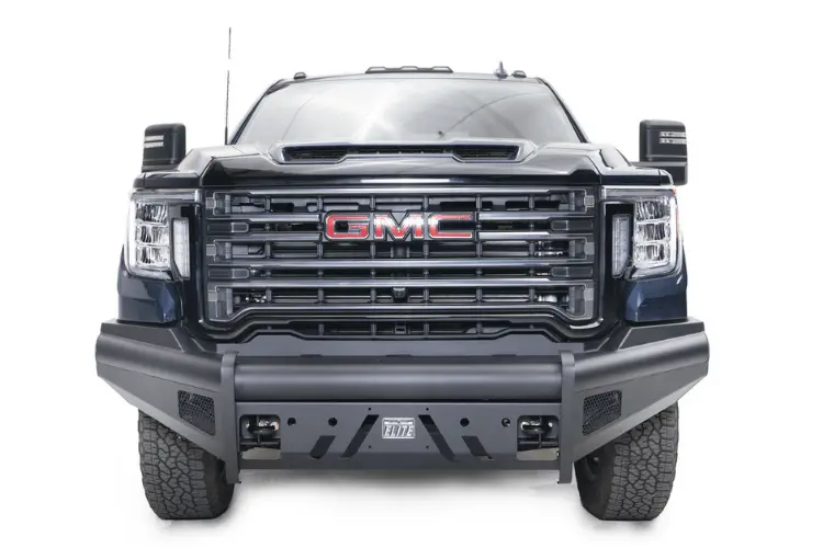 Fab Fours Gm20-Q5061-1 Gmc Sierra 2500/3500 2020-2023 Black Steel Elite Front Bumper With Sensor No Guard 1
