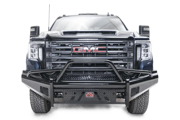 Fab Fours Gm20-S5062-1 Gmc Sierra 2500/3500 2020-2023 Black Steel Front Bumper With Sensor Pre-Runner Guard 2