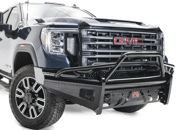 Fab Fours Gm20-S5062-1 Gmc Sierra 2500/3500 2020-2023 Black Steel Front Bumper With Sensor Pre-Runner Guard 1