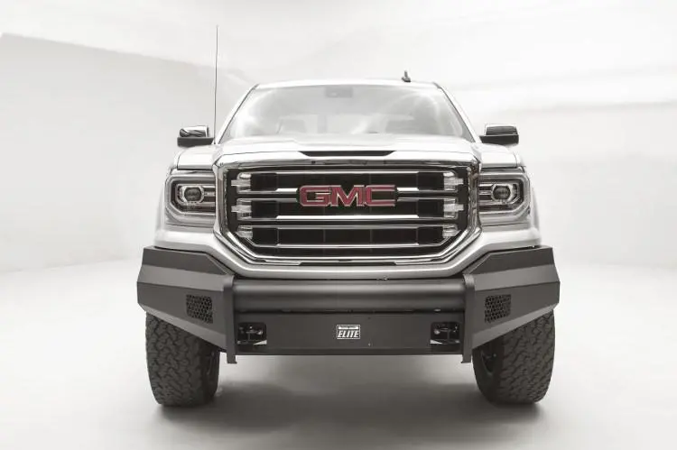Fab Fours Gs16-R3961-1 Gmc Sierra 1500 2016-2018 Black Steel Elite Front Bumper No Guard 2