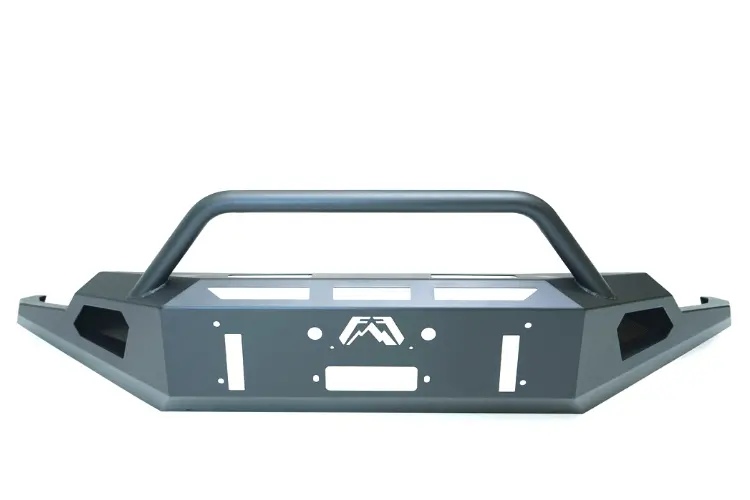Fab Fours Red Steel Gs19-Rs3962-1 Gmc Sierra 1500 2019-2022 Front Bumper Winch Ready Pre-Runner Guard 1
